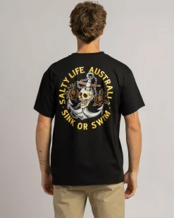 Tops & T-Shirts*Salty Life Sink Or Swim Surf T-Shirt Black
