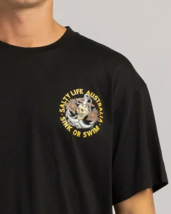 Tops & T-Shirts*Salty Life Sink Or Swim Surf T-Shirt Black