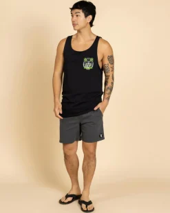 Tops & T-Shirts*Salty Life Sip and Relax Singlet Black