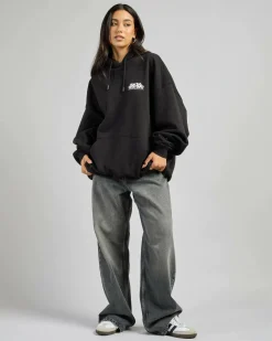 Jumpers & Hoodies*Dr Denim Siri Hoodie Black Flower Times