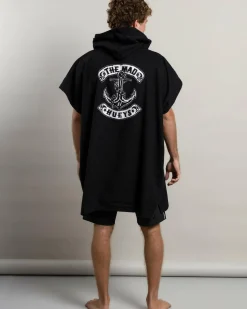 Beach Accessories & Towels*The Mad Hueys Skull Anchor Hooded Beach Towel Black