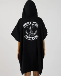Beach Accessories & Towels*The Mad Hueys Skull Anchor Hooded Towel Black