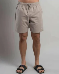 Board Shorts|Shorts & Bottoms*The Mad Hueys Skull Anchor Volley Shorts Taupe