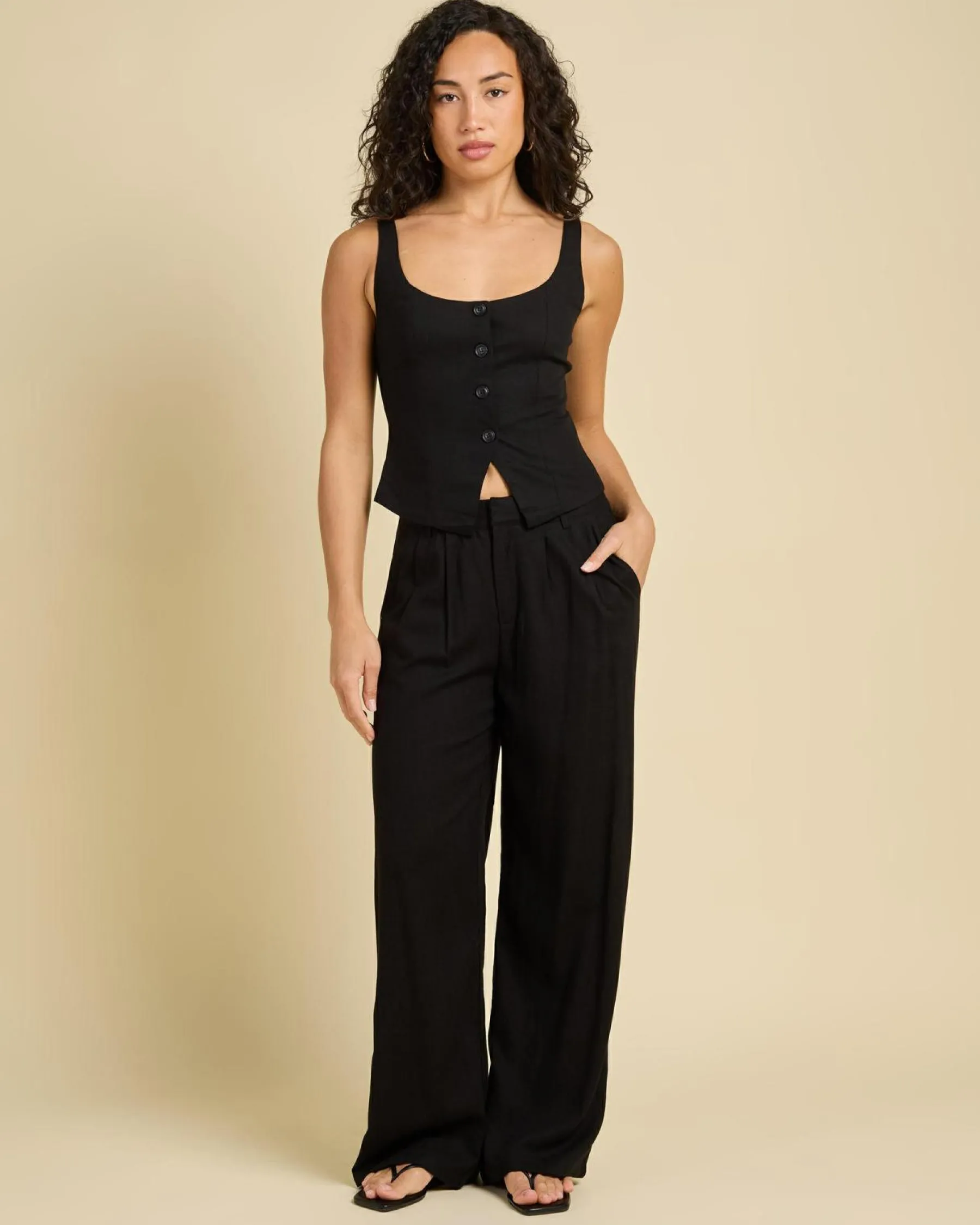 Outlet Skye Vanessa Vest Women Sets|Linen Blend