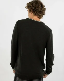 Hot Skyliner Tipped Crew Knit Jumper Hoodies & Sweatshirts|Knitwear
