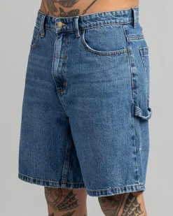 Denim|Shorts & Bottoms*Thrills Slacker Denim Shorts Stoned Blues