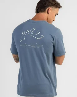 Tops & T-Shirts*Rusty Sleds And Threads T-Shirt China Blue