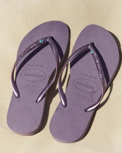 Clearance Slim Crystal II Thongs Women Flip Flops