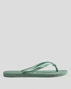 Flip Flops*Havaianas Slim Crystal Thongs Clay