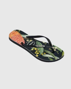 Hot Slim Fauna Bush Flower Thongs Women Flip Flops