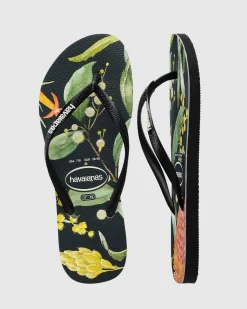 Hot Slim Fauna Bush Flower Thongs Women Flip Flops