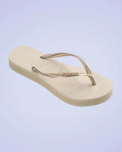 Flip Flops & Sandals|Flip Flops*Havaianas Slim Flatform Thongs Beige