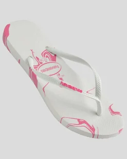 Slim Marble Thongs Women Flip Flops