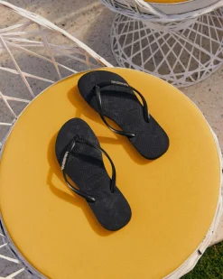 Flip Flops*Havaianas Slim Metal Thongs Black / Silver