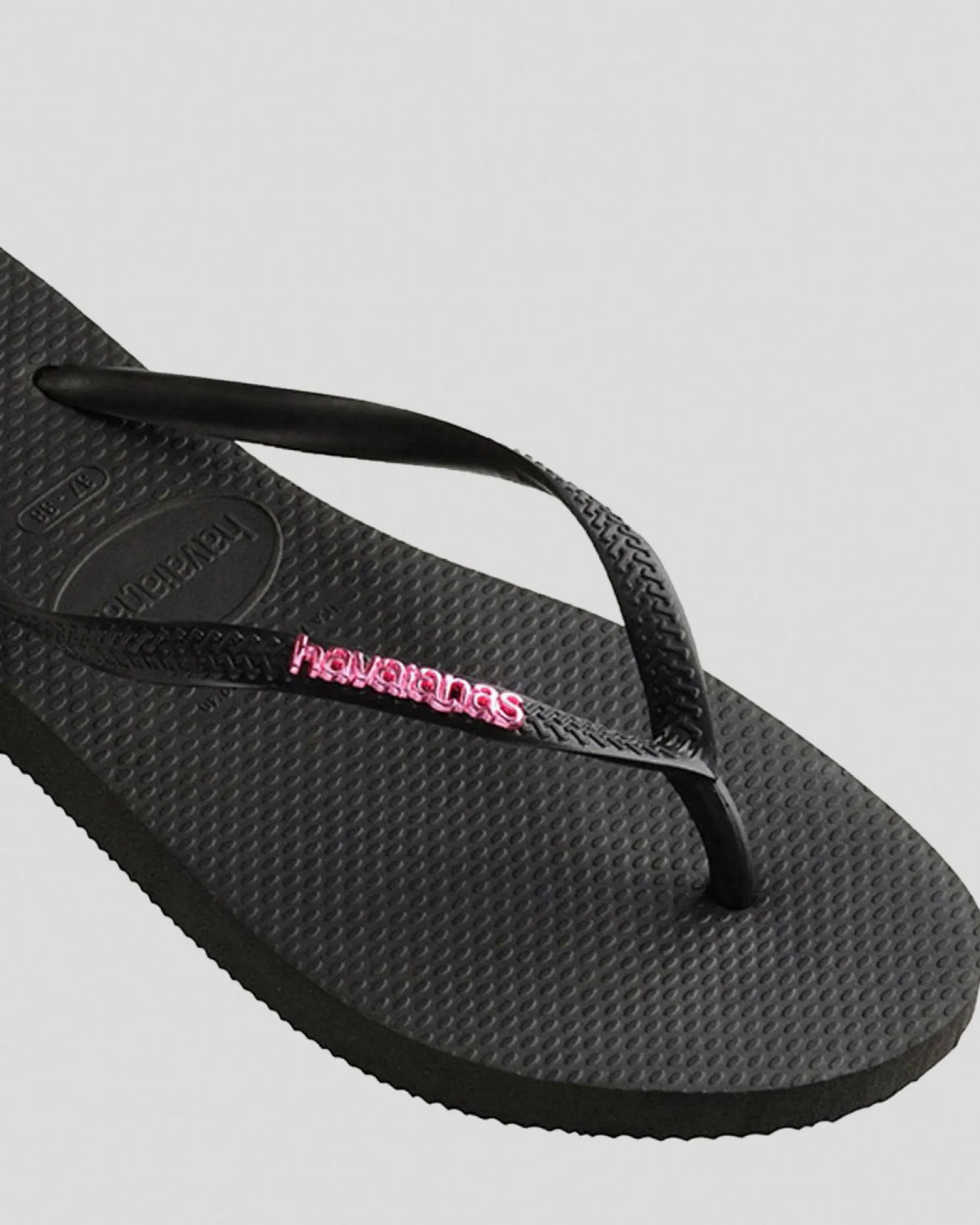 Slim Metal Thongs Women Flip Flops