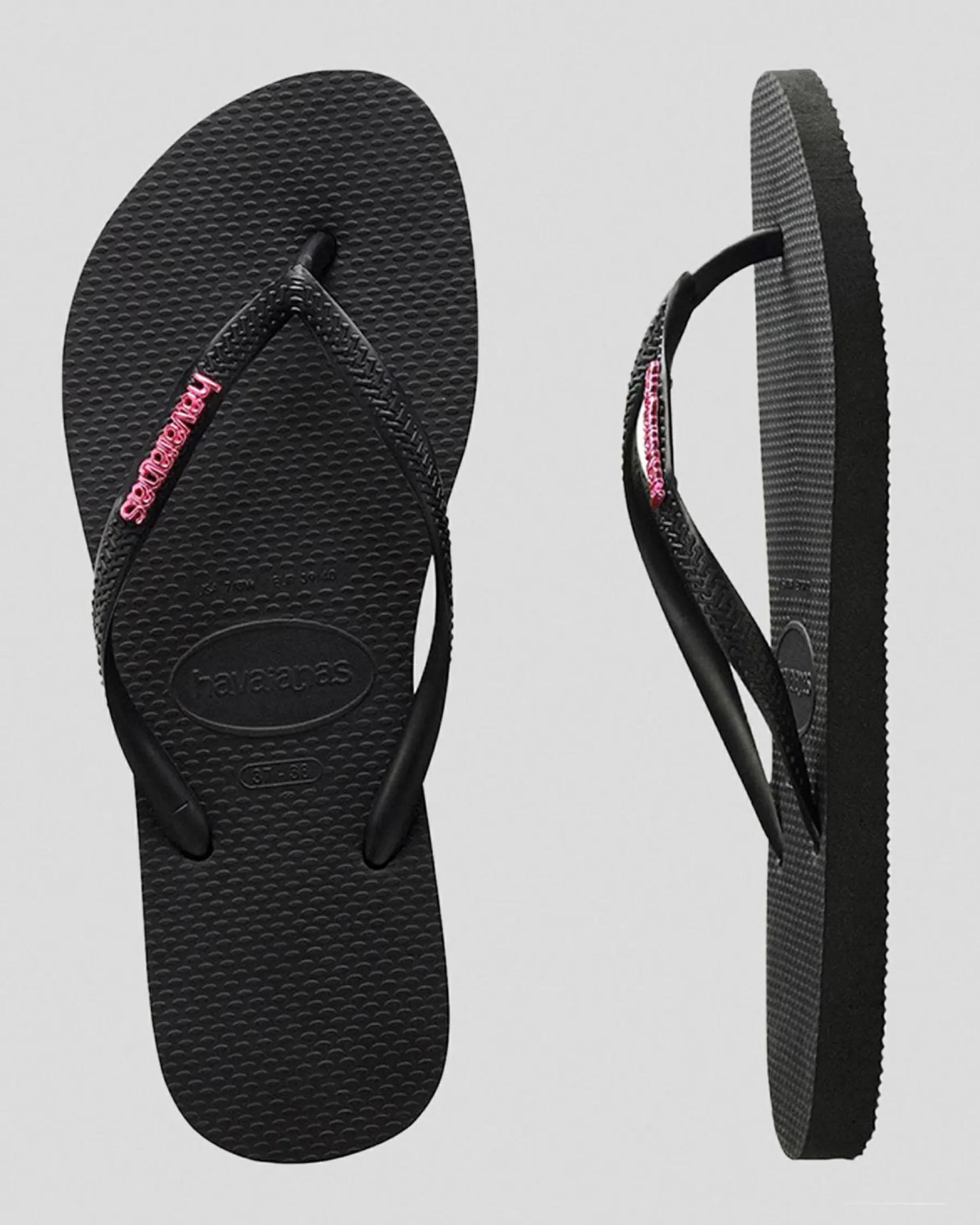 Slim Metal Thongs Women Flip Flops