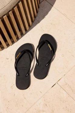 Clearance Slim Metal Thongs Women Flip Flops