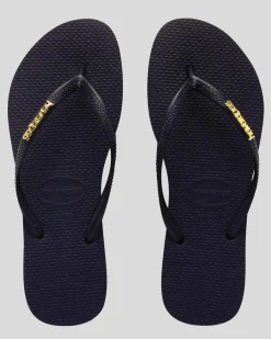 Clearance Slim Metal Thongs Women Flip Flops