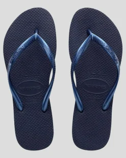 New Slim Metallic Thong Women Flip Flops