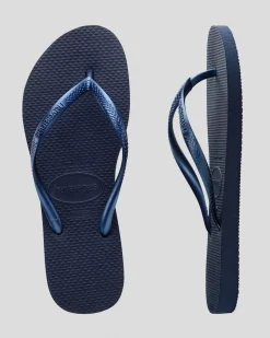 New Slim Metallic Thong Women Flip Flops
