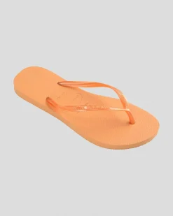 Flip Flops*Havaianas Slim Metallic Thong Peach