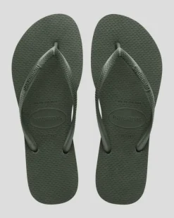 Clearance Slim Metallic Thongs Women Flip Flops
