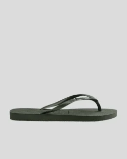 Clearance Slim Metallic Thongs Women Flip Flops