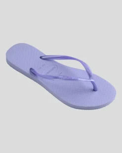 Flip Flops*Havaianas Slim Metallic Thongs Lilac Breeze