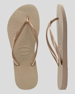 Outlet Slim Metallic Thongs Women Flip Flops