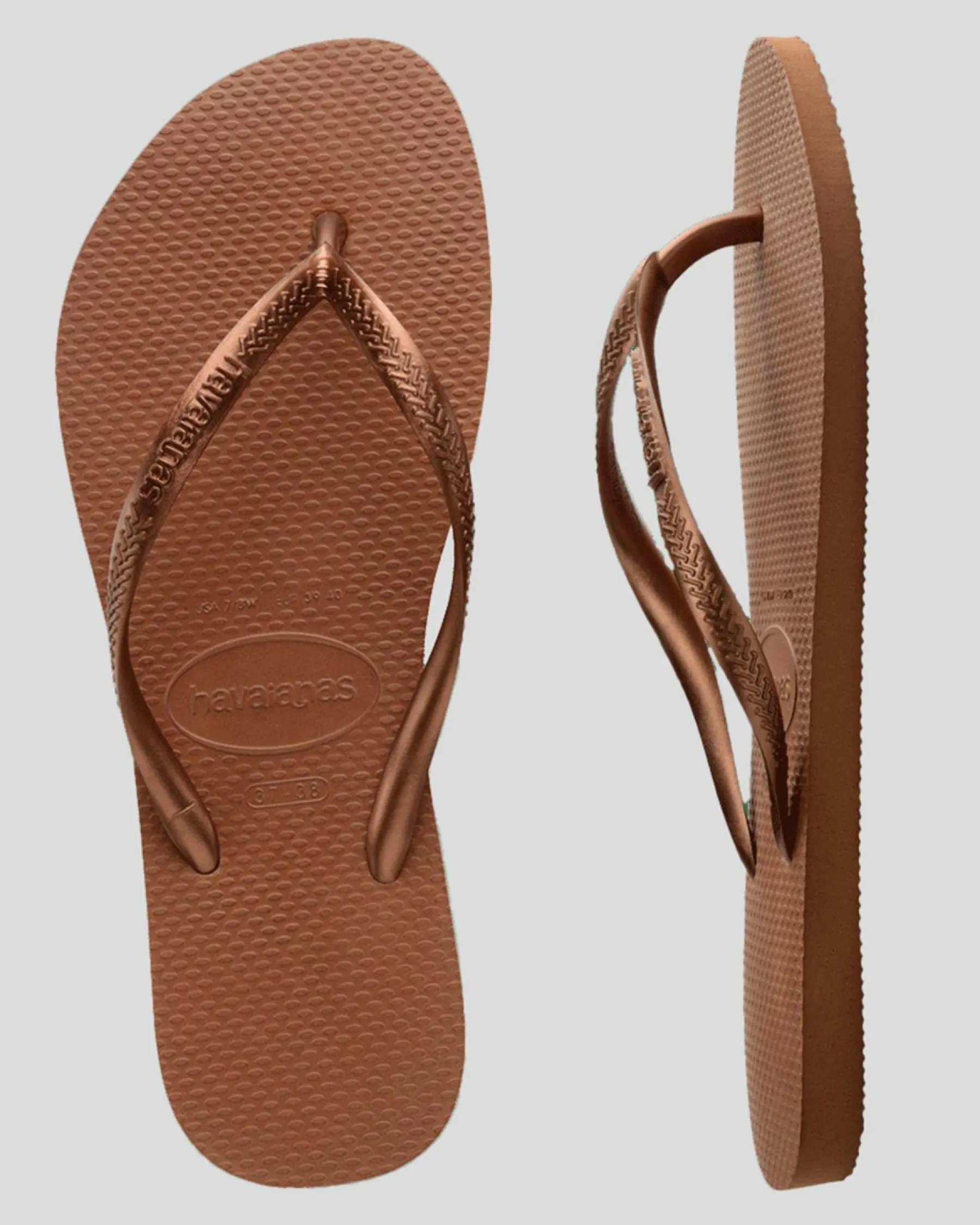 Online Slim Metallic Thongs Women Flip Flops