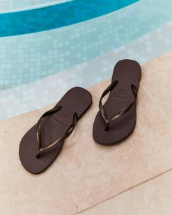 Hot Slim Metallic Thongs Women Flip Flops