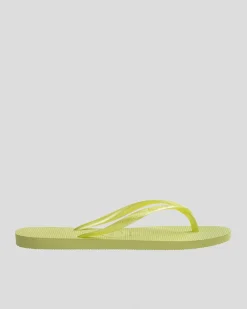 Outlet Slim Metallic Thongs Women Flip Flops