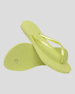 Outlet Slim Metallic Thongs Women Flip Flops
