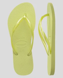 Outlet Slim Metallic Thongs Women Flip Flops