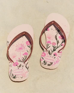 Flip Flops*Havaianas Slim Organic Thongs Ballet Rose/golden Blush/rosa