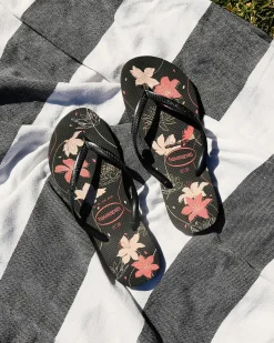 Flip Flops*Havaianas Slim Organic Thongs Black