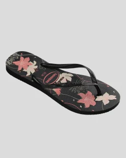Flip Flops*Havaianas Slim Organic Thongs Black