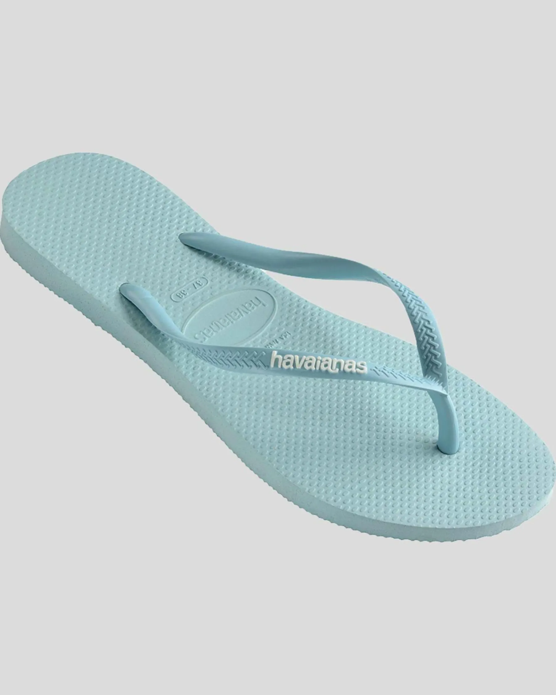 Hot Slim Rubber Logo Thongs Women Flip Flops