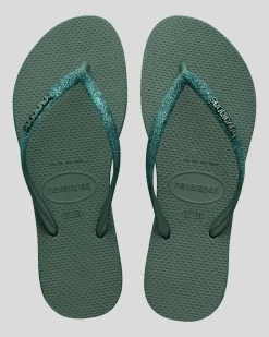 Online Slim Sparkle Thongs Women Flip Flops