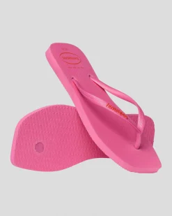 Slim Square Thongs Women Flip Flops