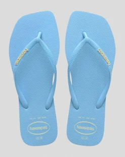 Sale Slim Square Thongs Women Flip Flops