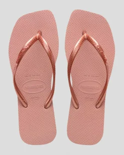 Flip Flops*Havaianas Slim Square Thongs Crocus Rose
