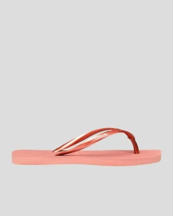 Flip Flops*Havaianas Slim Square Thongs Crocus Rose