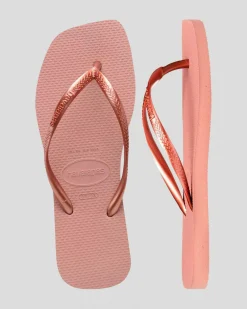 Flip Flops*Havaianas Slim Square Thongs Crocus Rose