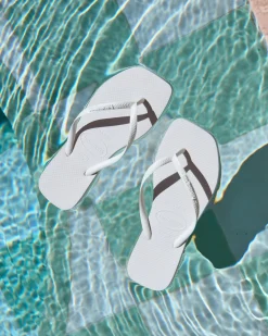 Outlet Slim Square Thongs Women Flip Flops