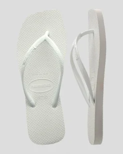Outlet Slim Square Thongs Women Flip Flops