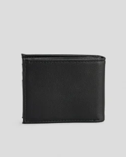 Wallets*Volcom Slim Stone Wallet Black