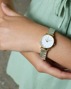Jewelry*Rosefield Small Edit White Mop Watch Silver/gold