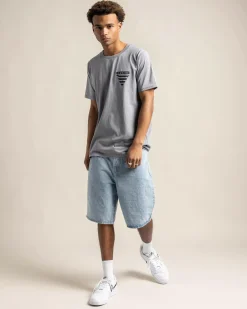 Tops & T-Shirts*Lucid Smeared T-Shirt Lt Grey Acid