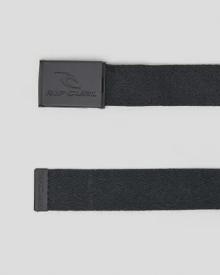 Belts*Rip Curl Snap Revo Web Belt Black/olive
